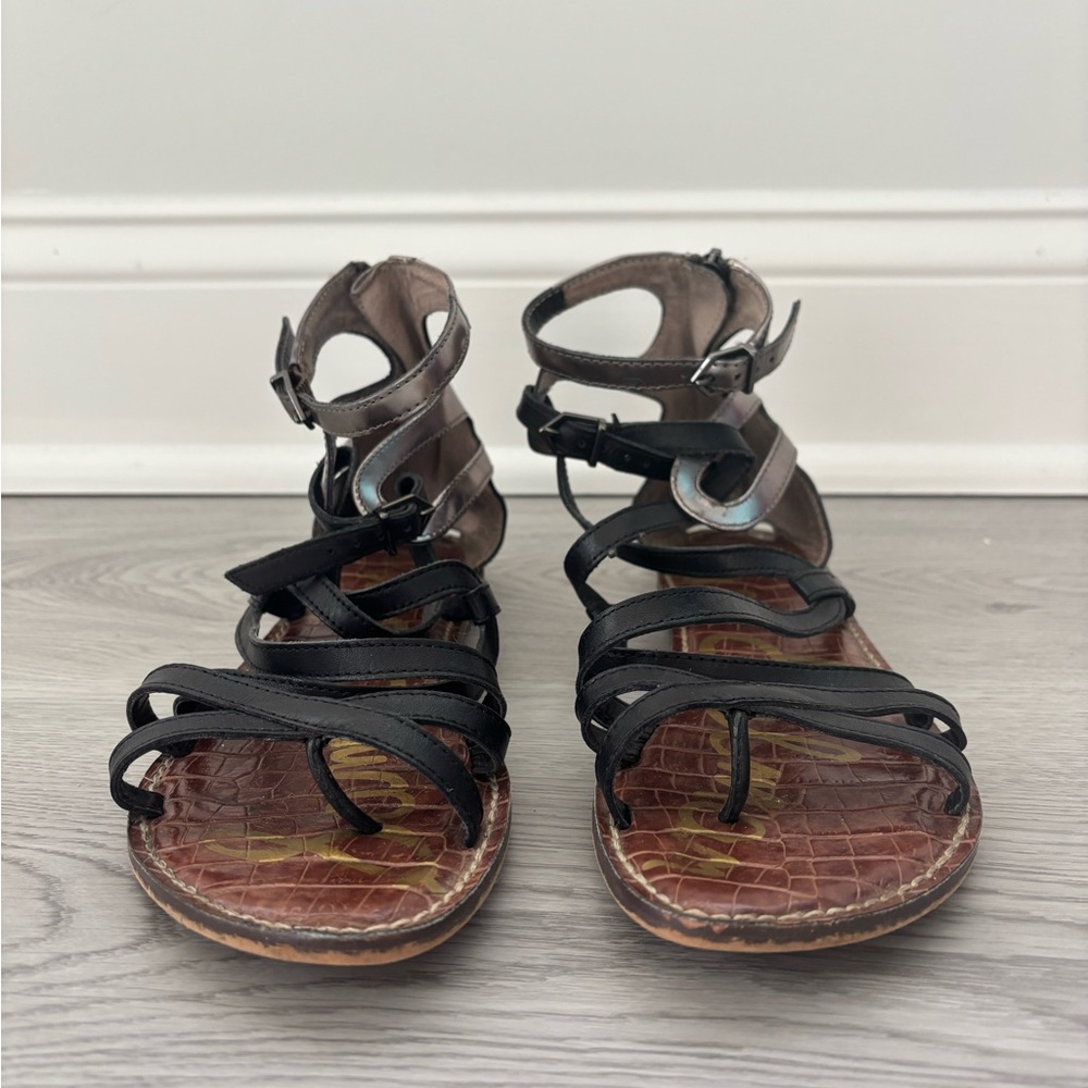 Sam Edelman Black Strappy Sandals